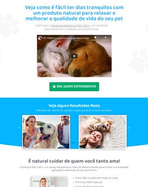 Template gratuito página de vendas produto físico